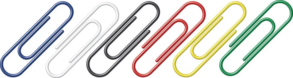 paperclips - 26mm - rond - doos a 100 stuks - kleuren - AL-256-26 by Alco in Assorti – product photo