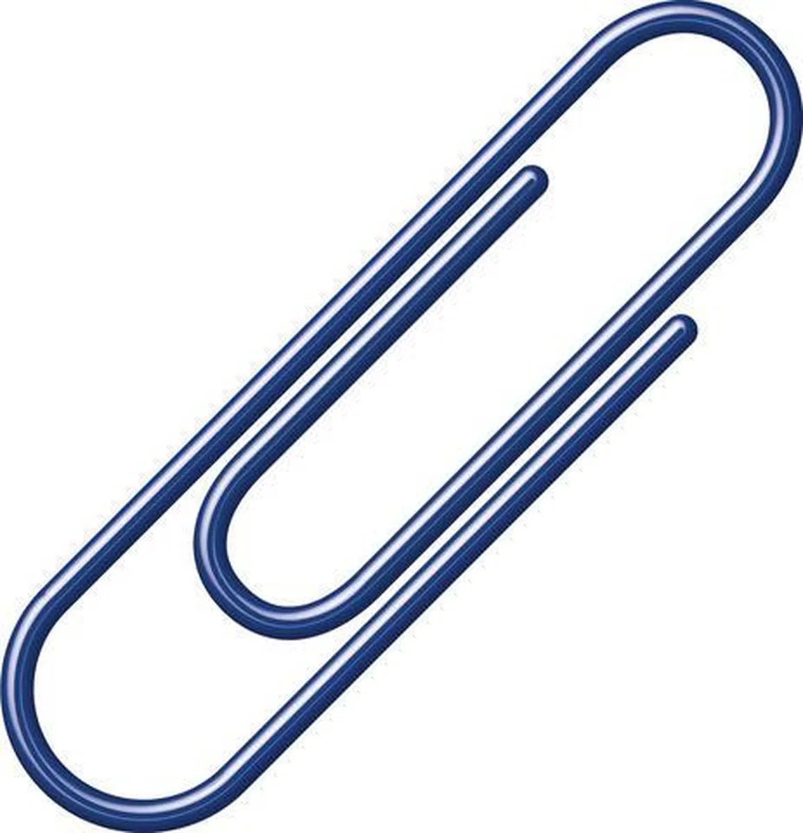 Paperclips Alco 26mm rond doos a 100 stuks donkerblauw von Alco in Blau – Produktfoto