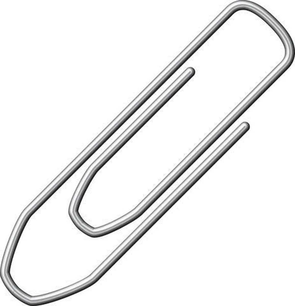 paperclips Alco 32mm hoekig verzinkt 75 stuks in doos van Alco in Metaal – productfoto