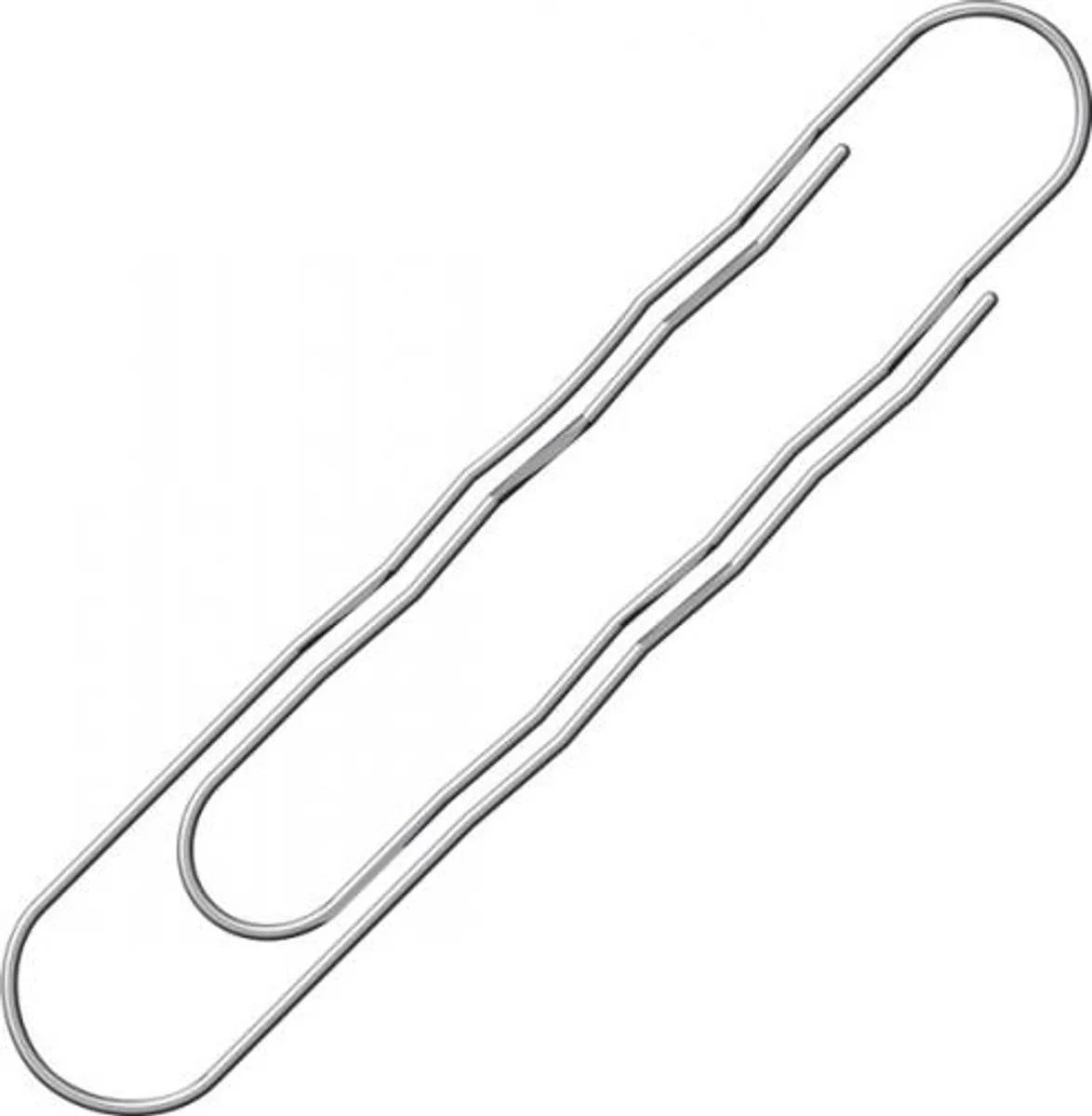 paperclips Alco 77mm doos a 100 stuks van Alco in Zilver – productfoto