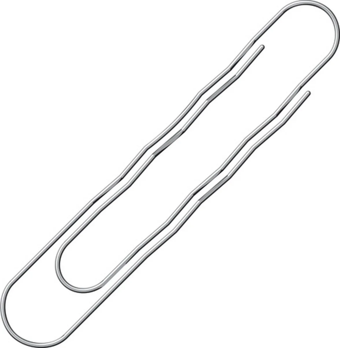 paperclips Alco 77mm gegolfd doosje a 12 stuks de Alco en Set – photo produit