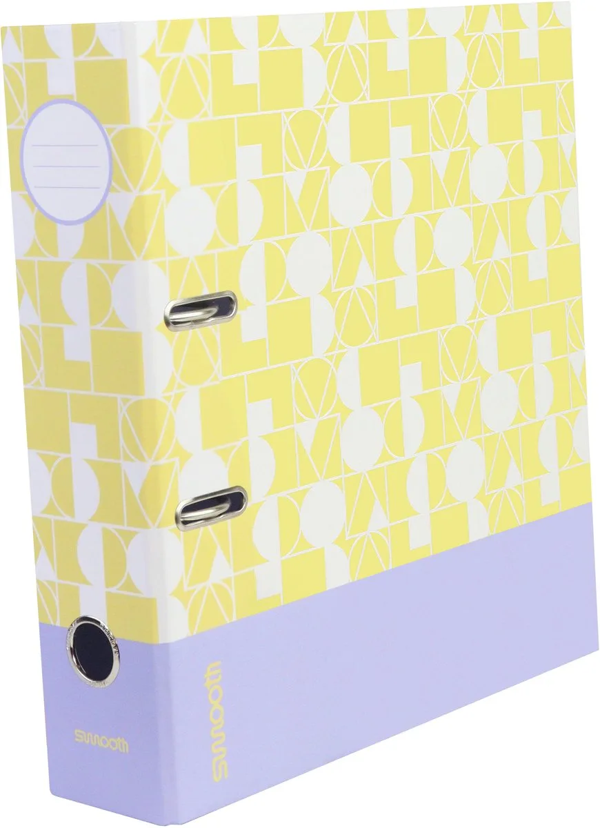 Ordner Smooth A4 2r 8cm - AN-113174-F de Ancor en Violet, Jaune – photo produit
