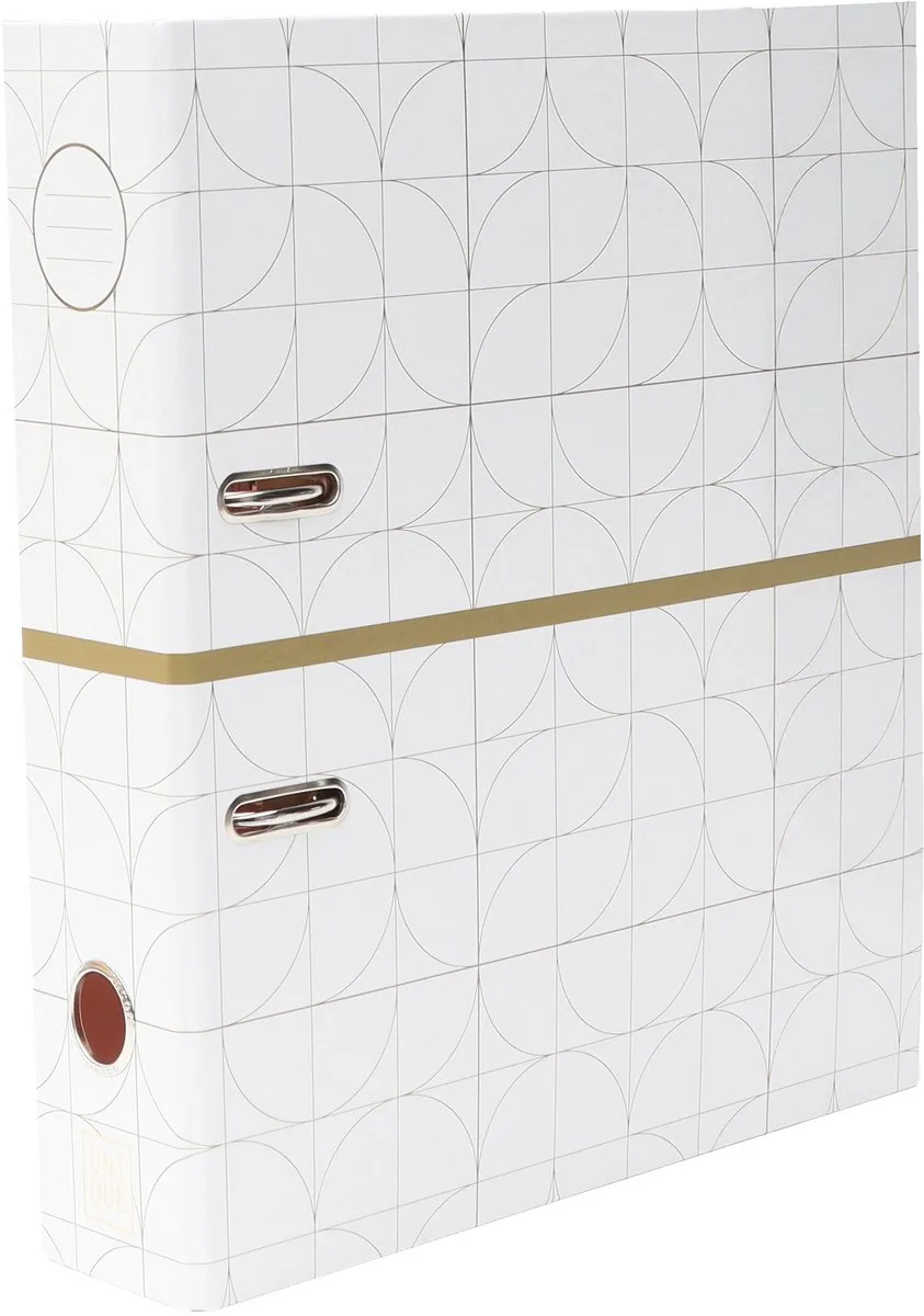 Ordner Unique A4 2r 8cm boogjes - AN-121810-F de Ancor en Blanc – photo produit