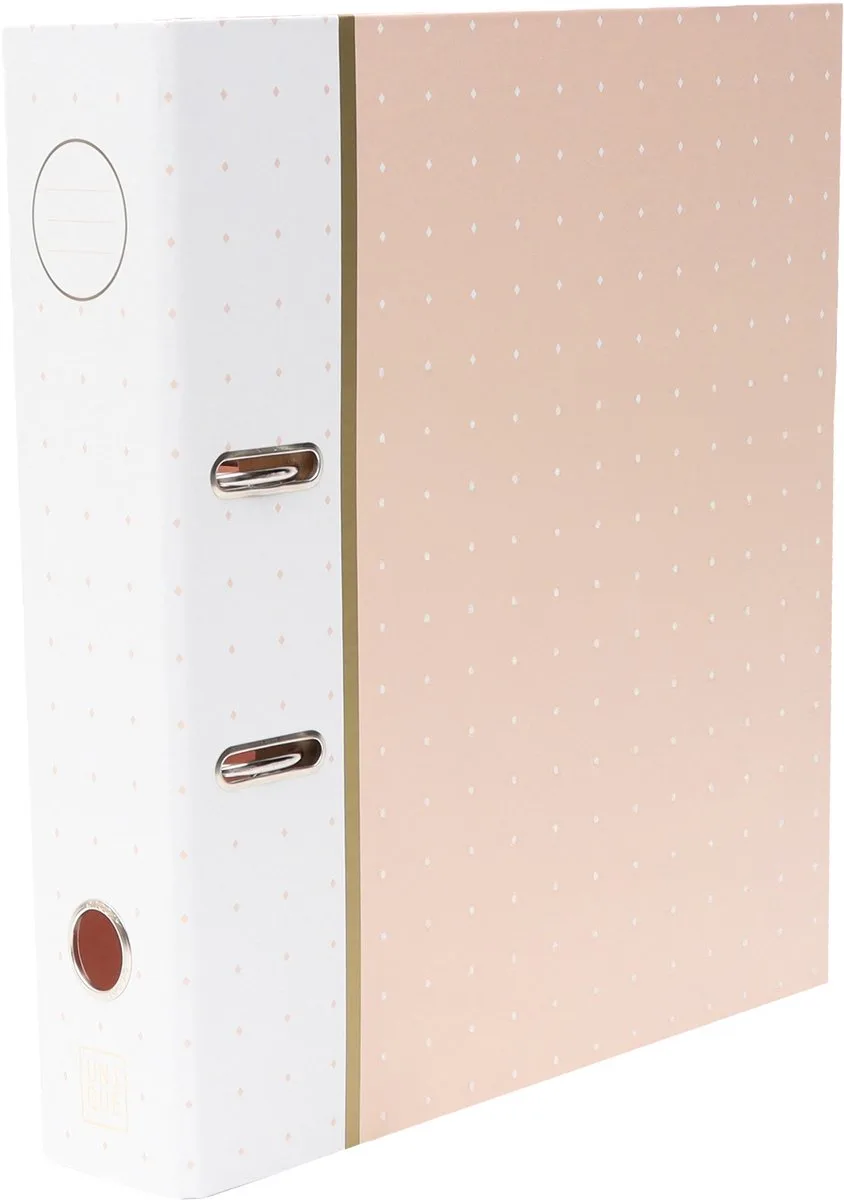 Ordner Unique A4 2r 8cm dots - AN-121810-C van Ancor in Roze – productfoto