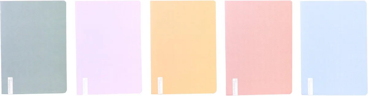 Schrift EMBOSS DRY A4 Ruit - 5 Stuks - Assorti Kleuren van Ancor in Blauw – productfoto