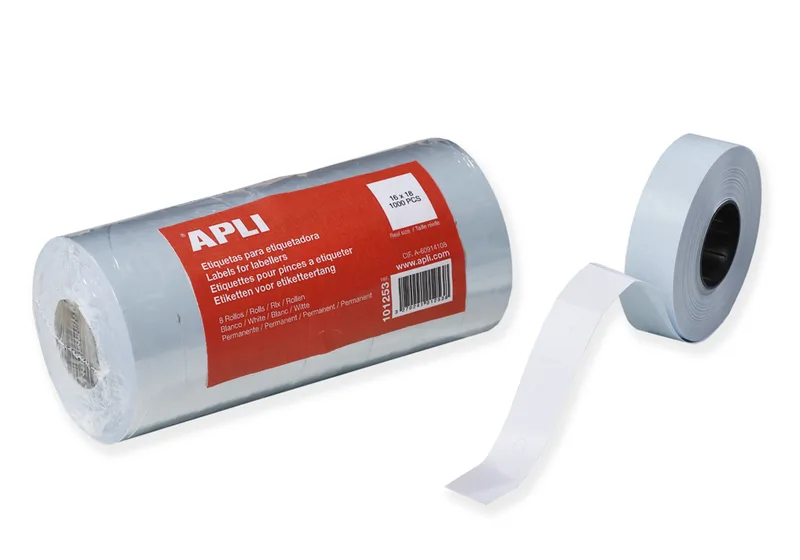Etiketten für Preisauszeichner, 16 x 18 mm, weiß van Apli – productfoto