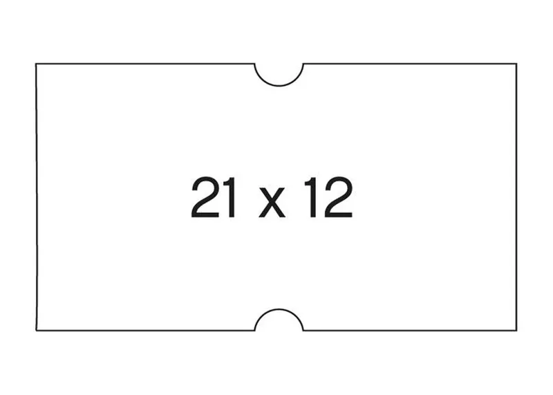 Etiketten für Preisauszeichner, 21 x 12 mm, weiß de Apli – photo produit