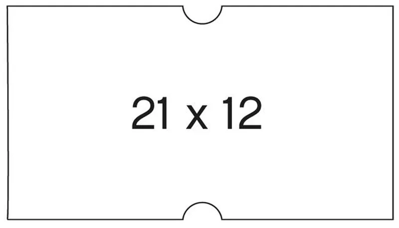 Etiketten für Preisauszeichner, 21 x 12 mm, weiß von Apli – Produktfoto