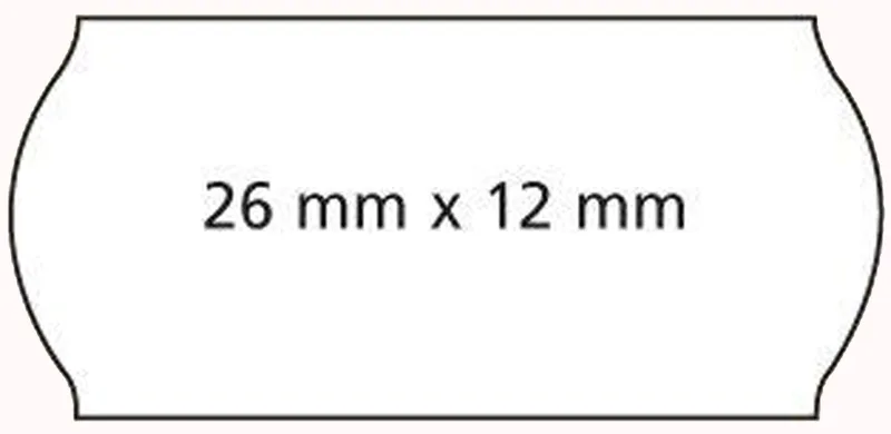 Etiketten für Preisauszeichner, 26 x 12 mm, weiß fra Apli – produktbillede