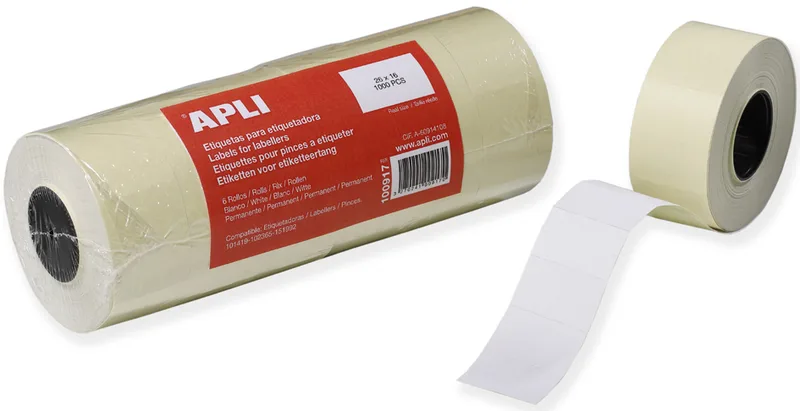 Etiketten für Preisauszeichner, 26 x 16 mm, weiß by Apli – product photo