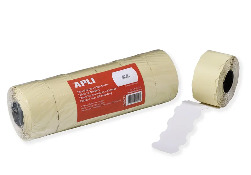 Etiketten für Preisauszeichner, 32 x 19 mm, weiß de Apli – photo produit