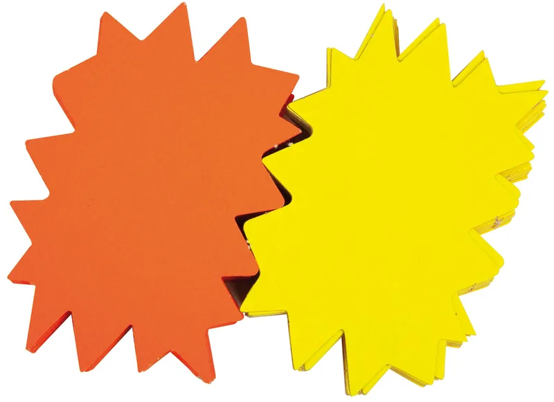 Symbol-Etiketten , Pfeil, , gelb/orange, 160 x 240 mm von Apli – Produktfoto