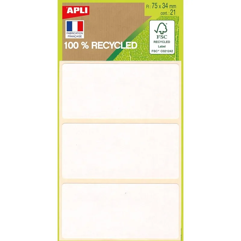 witte etiketten in etui von Apli – Produktfoto