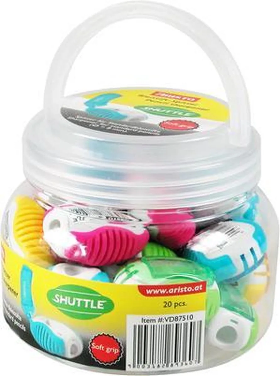 puntenslijper - Fancy Shuttle - afmetingen 11x9cm - met 20 stuks - AR-VD87510 från Aristo i Set – produktbild