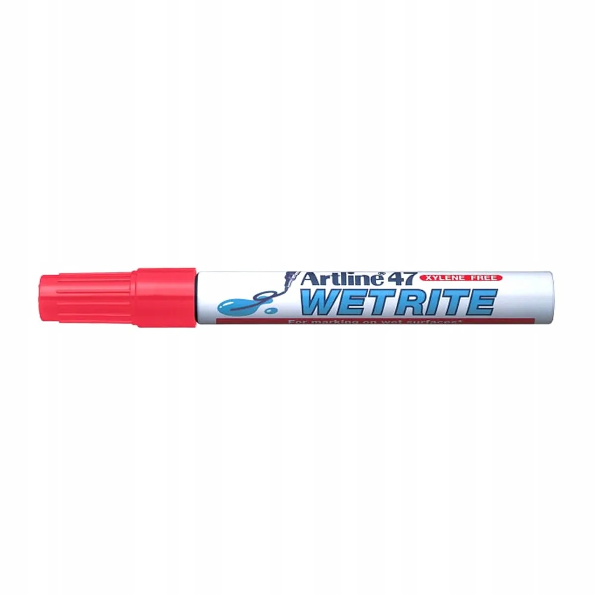 Artline 47 Wetrite Marker - Permanent, voor Natte Oppervlakken van Artline in Rood – productfoto