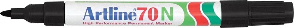 ARTLINE 70 NEAT - Permanent Marker - 5 stuks - 1,5mm Lijndikte de Artline en Noir – photo produit