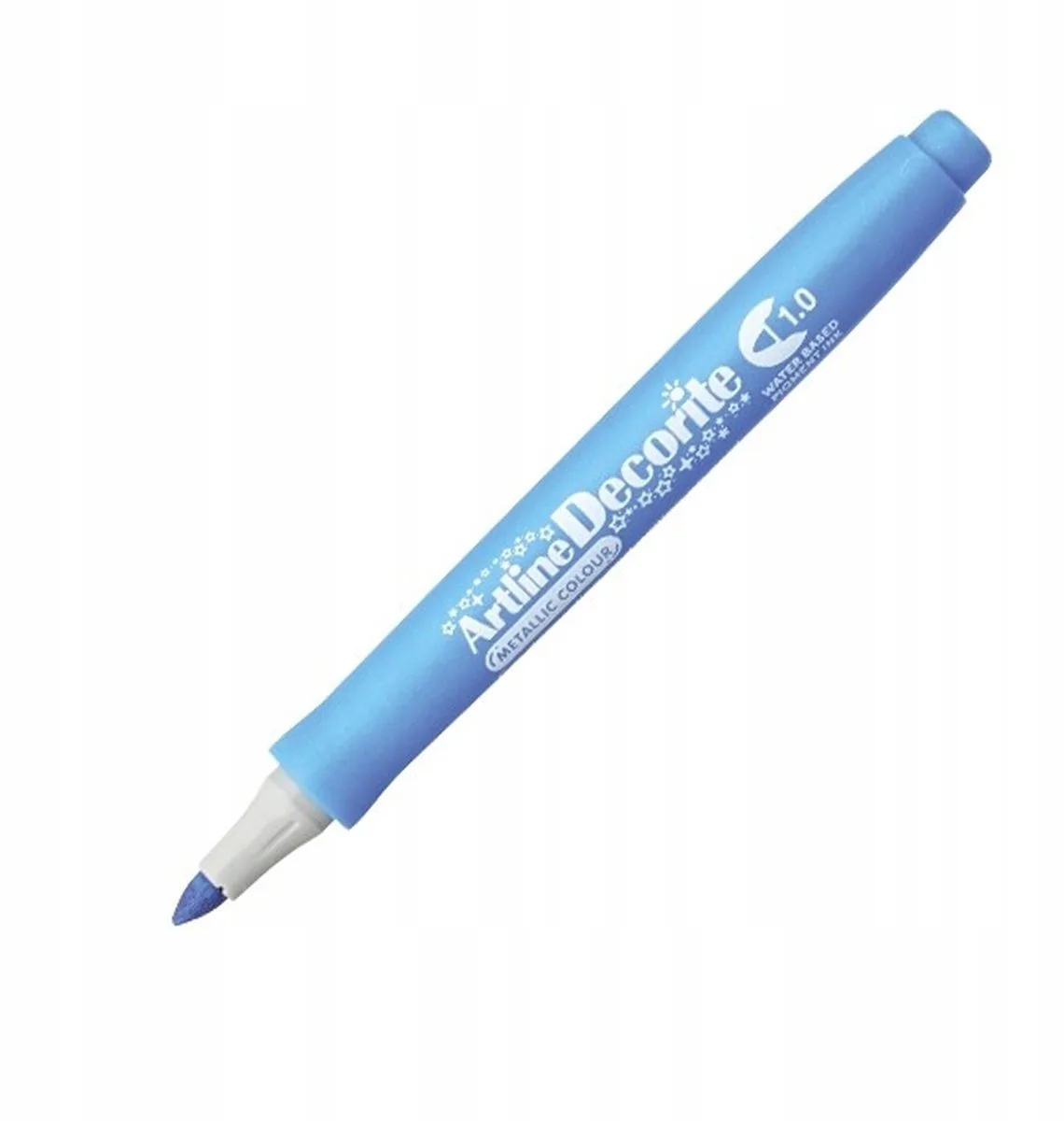 Decorite Metallic Marker 1,0 mm de Artline en Levendig Blauw – photo produit