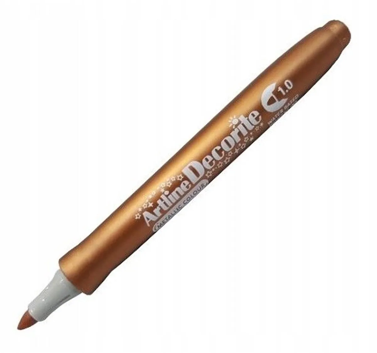 Decorite Metallic Permanente Marker 1,0 mm van Artline in Bruin – productfoto