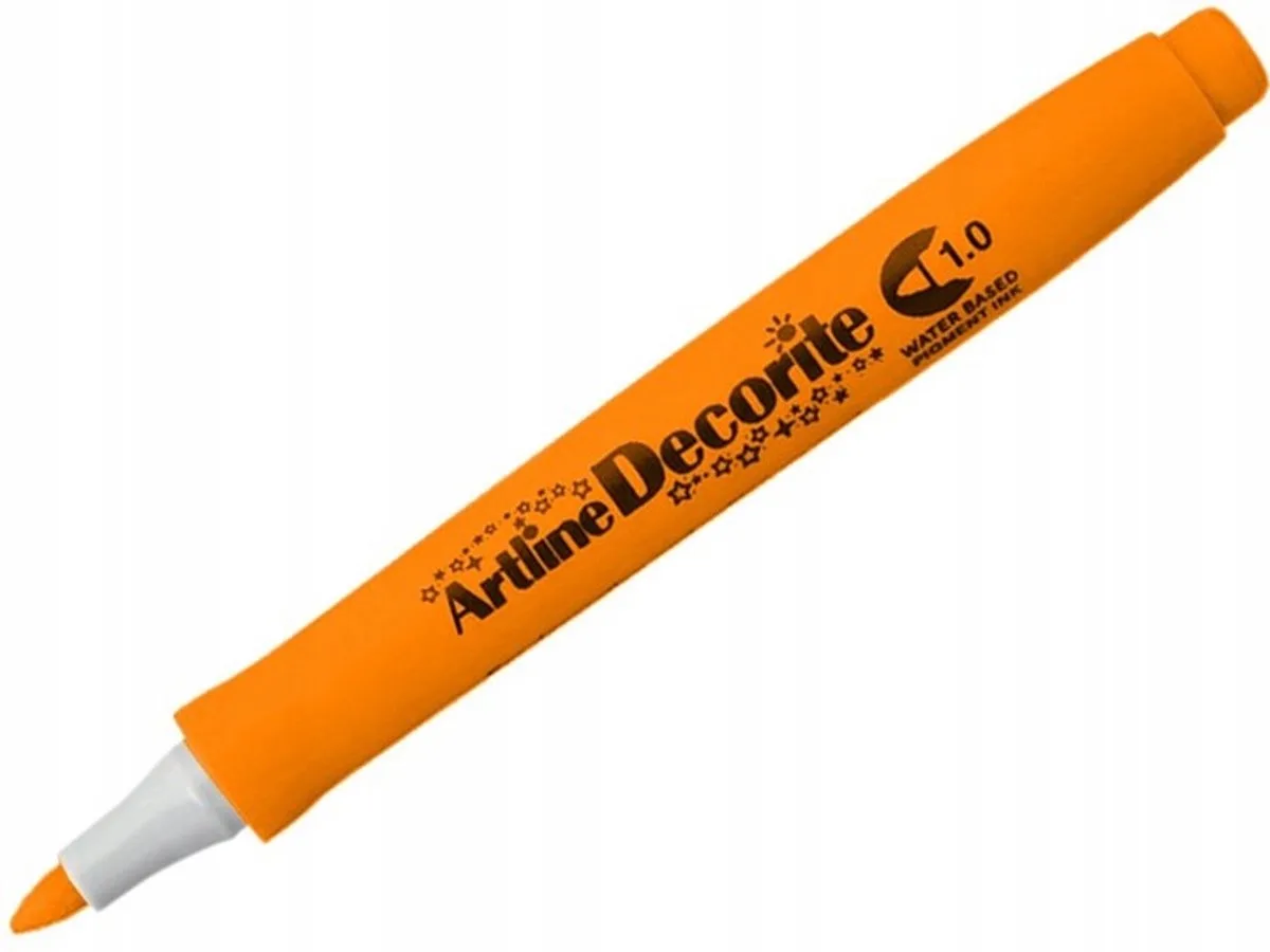 Decorite Permanente Marker Neon Oranje - 1,0mm van Artline in Neon Orange – productfoto