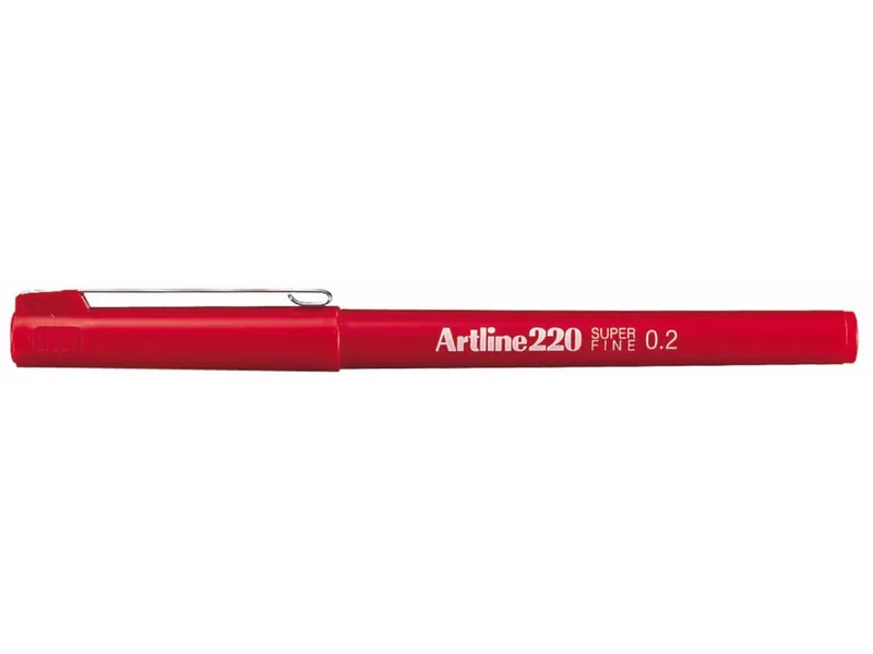 Fineliner Artline 220 rond super fijn rood van Artline – productfoto
