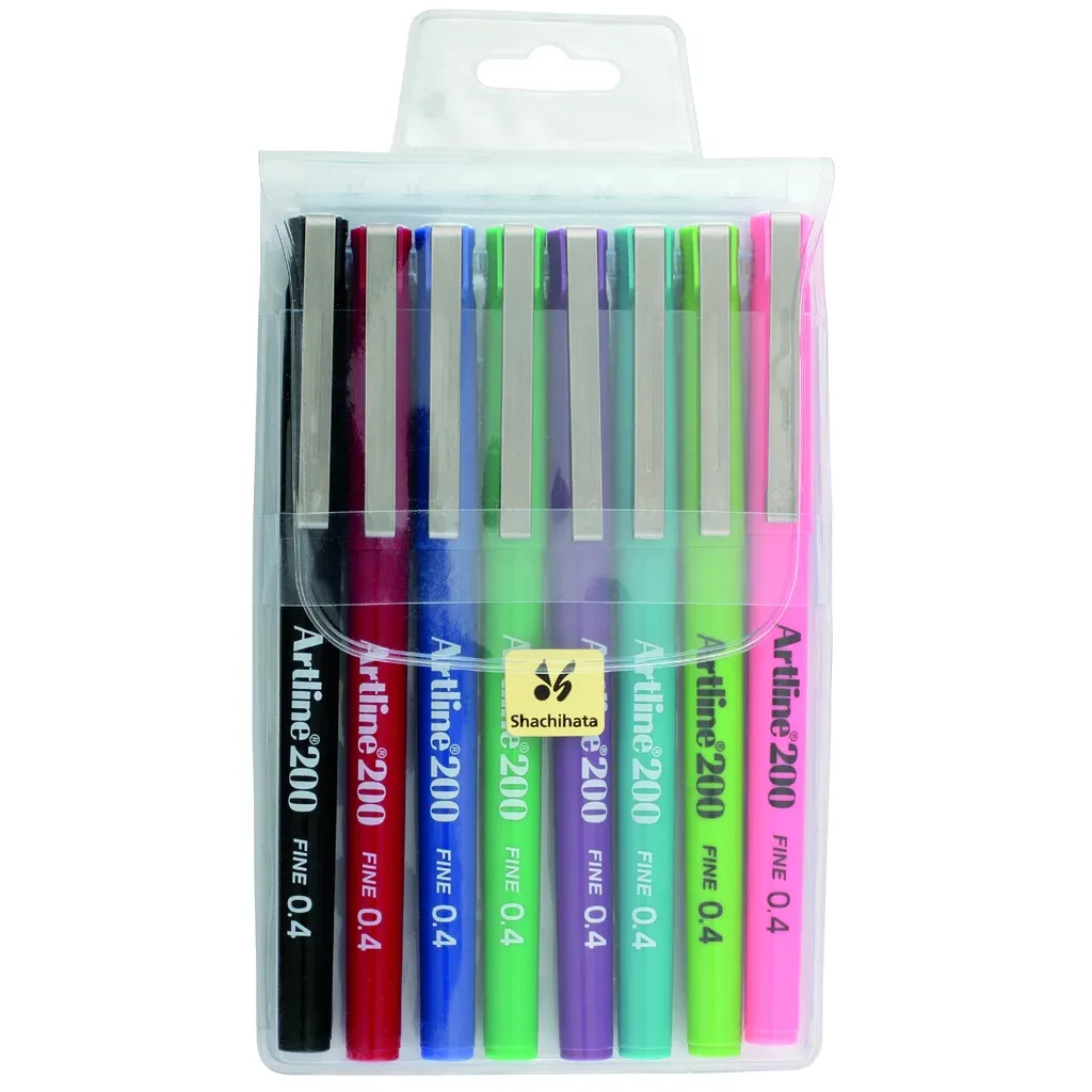 Fineliner Artline EK-200 F 0.4 set med 8 färger by Artline – product photo