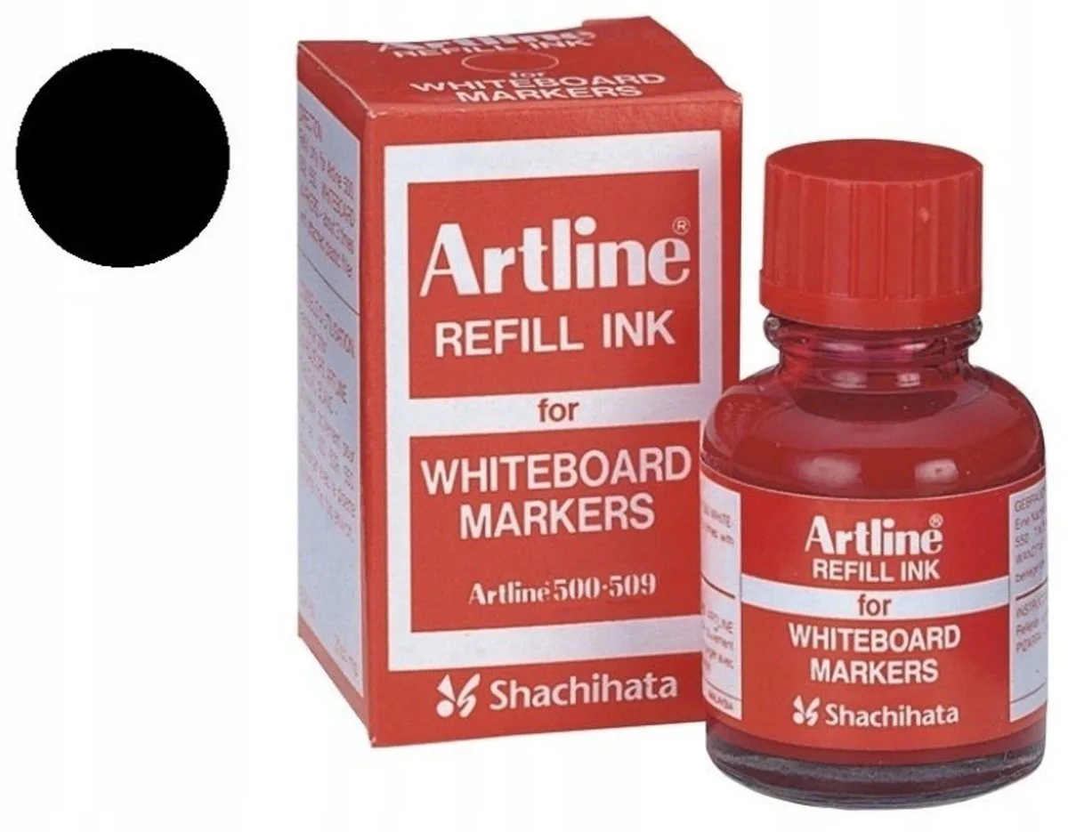 Inkt voor droog uitwisbare markers - Set 20 ml de Artline en Noir – photo produit