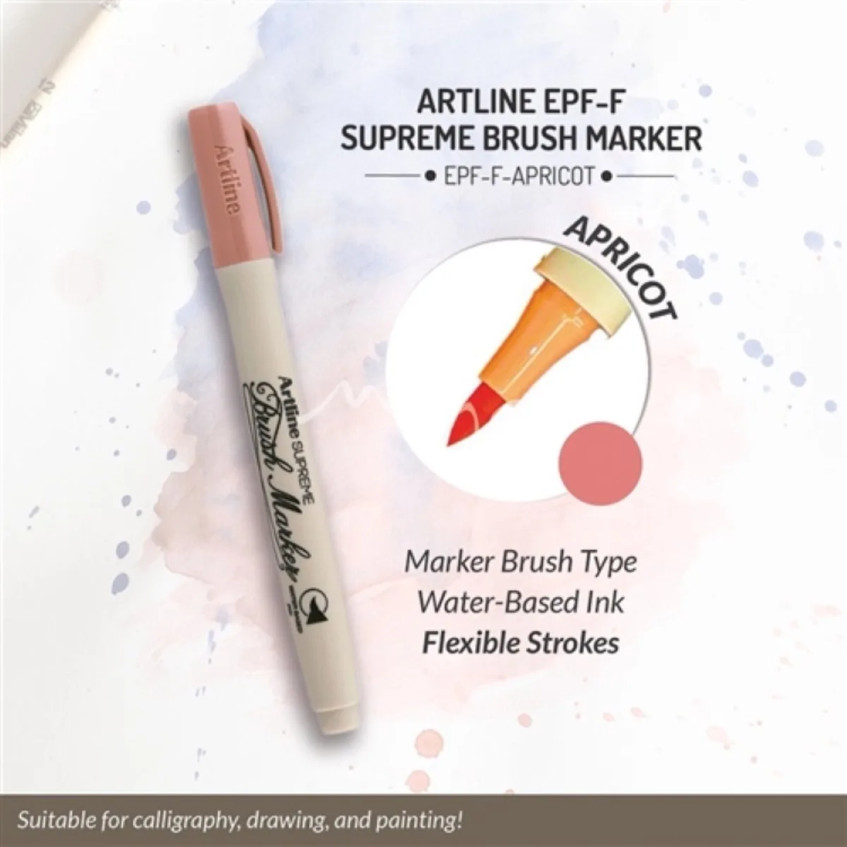 MARKER BRUSH ARTLINE BRUSHMARKER van Artline in Abrikoos – productfoto