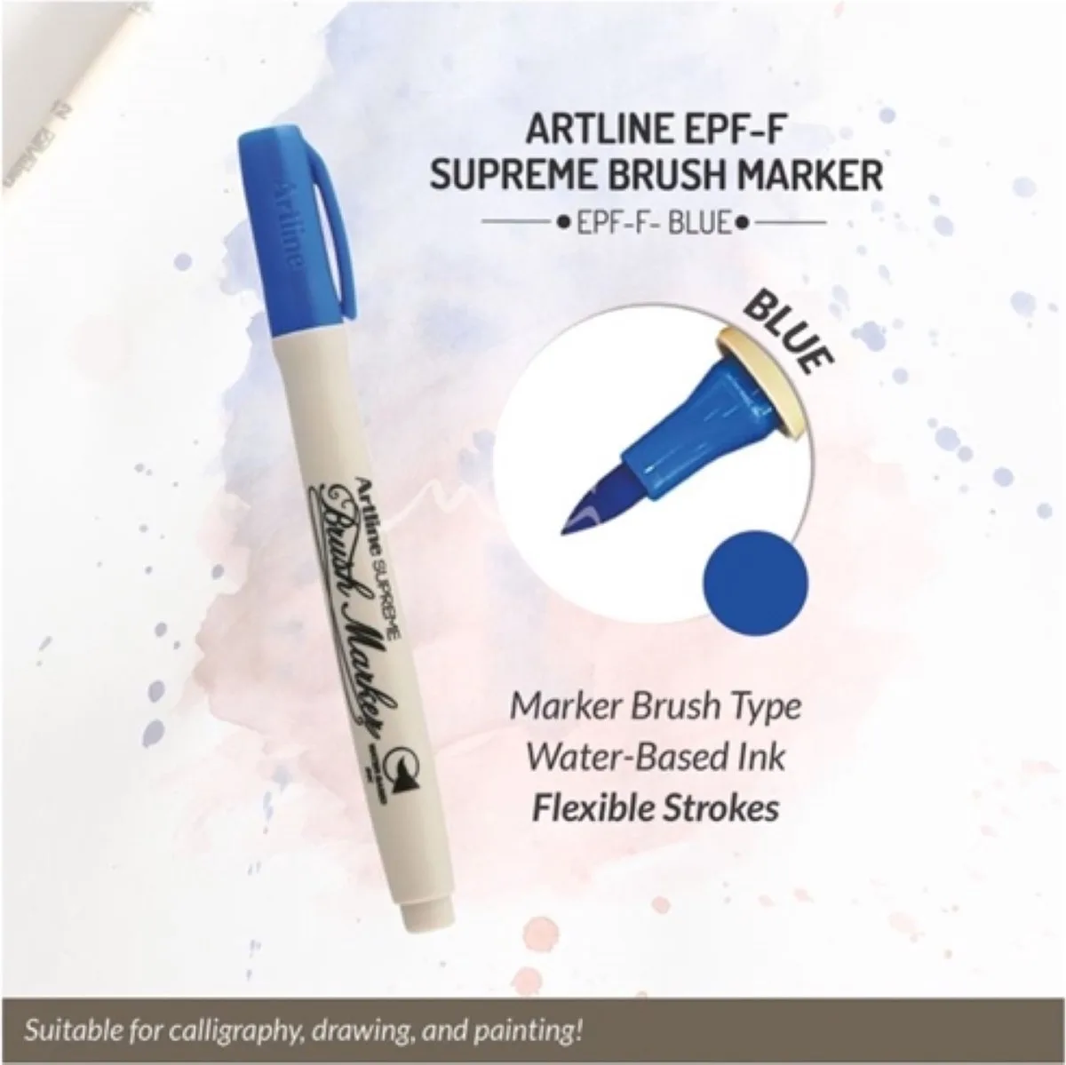 MARKER BRUSH ARTLINE BRUSHMARKER de Artline en Bleu – photo produit