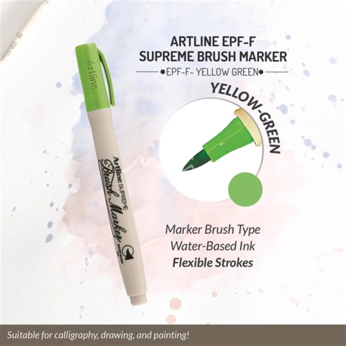 MARKER BRUSH ARTLINE BRUSHMARKER de Artline en Geel groen – photo produit