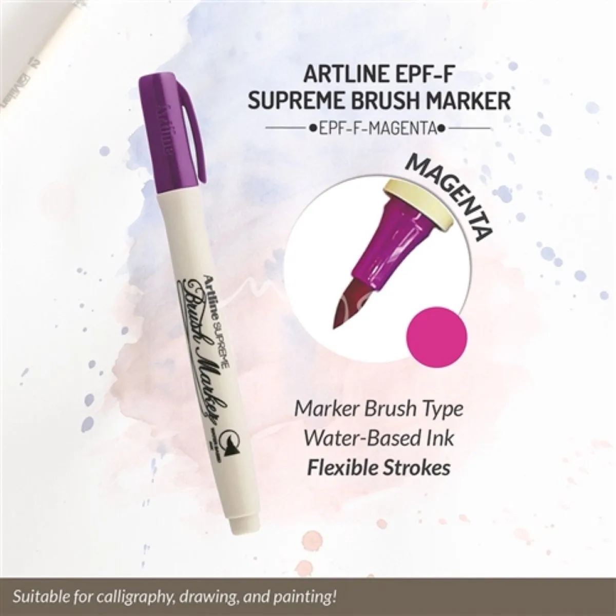 MARKER BRUSH ARTLINE BRUSHMARKER van Artline in Magenta – productfoto