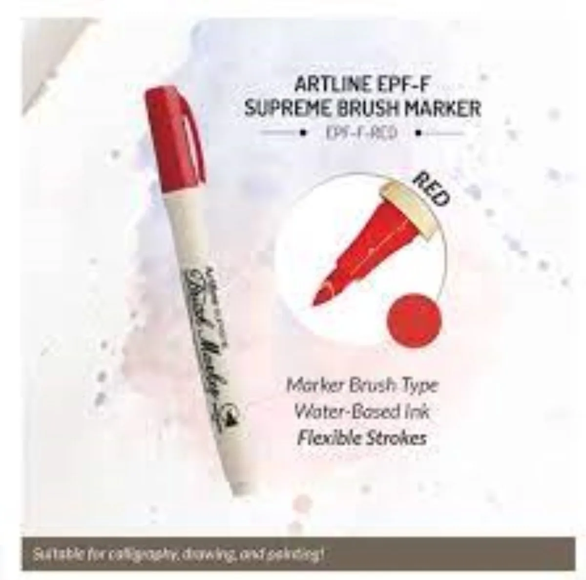 MARKER BRUSH ARTLINE BRUSHMARKER de Artline en Rouge – photo produit