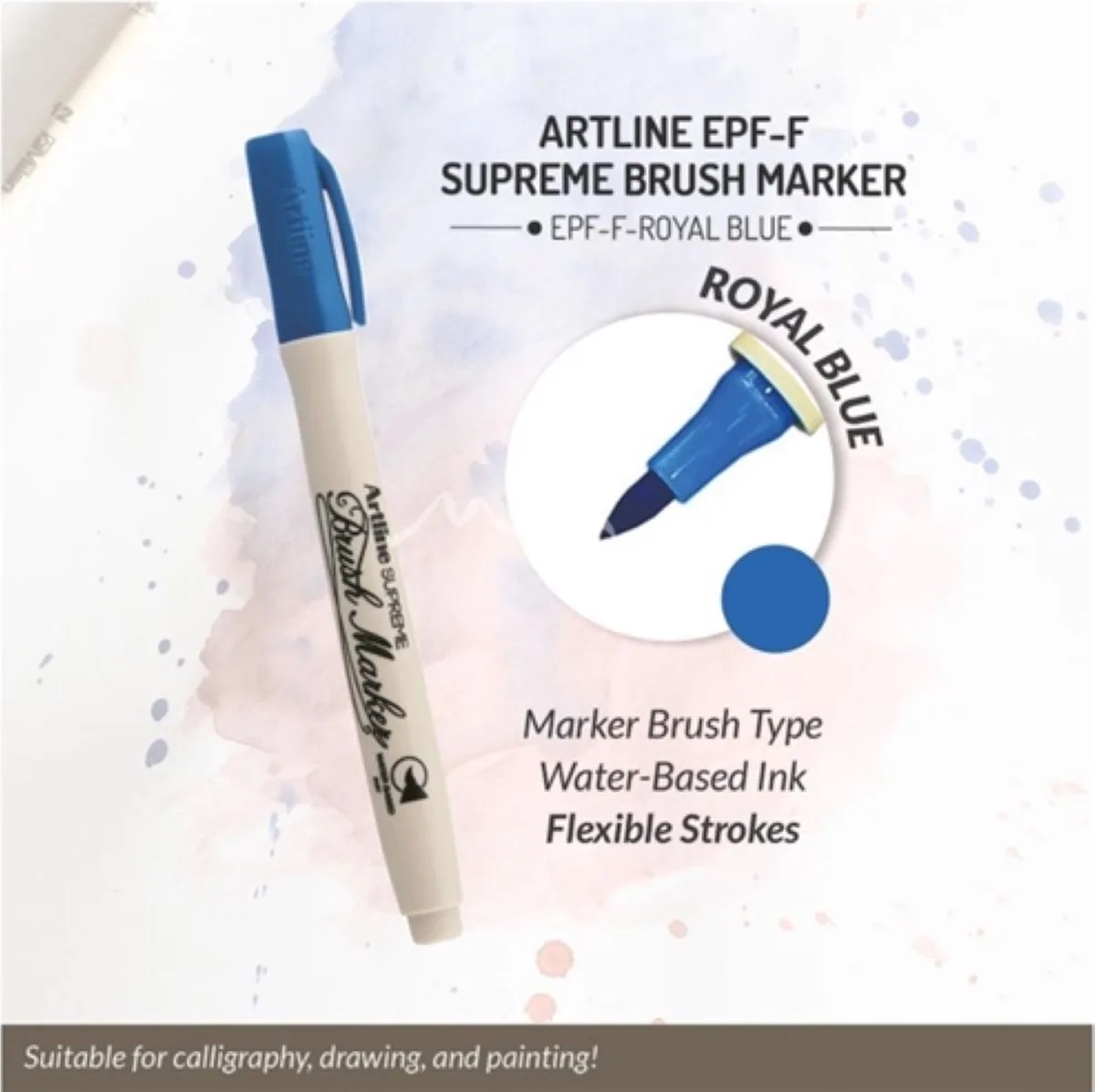 MARKER BRUSH ARTLINE BRUSHMARKER de Artline en Royal blauw – photo produit