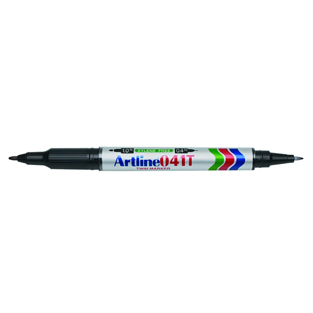 Märkpenna Artline EK-041T Twin Marker svart från Artline – produktbild