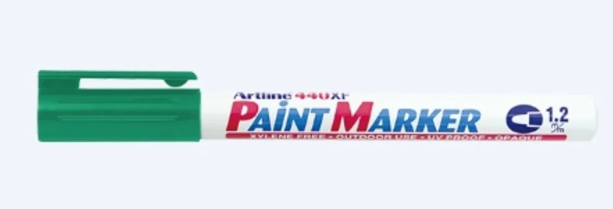 Paint Marker / Lakstift 440 XF - 1.2 mm de Artline en Vert – photo produit