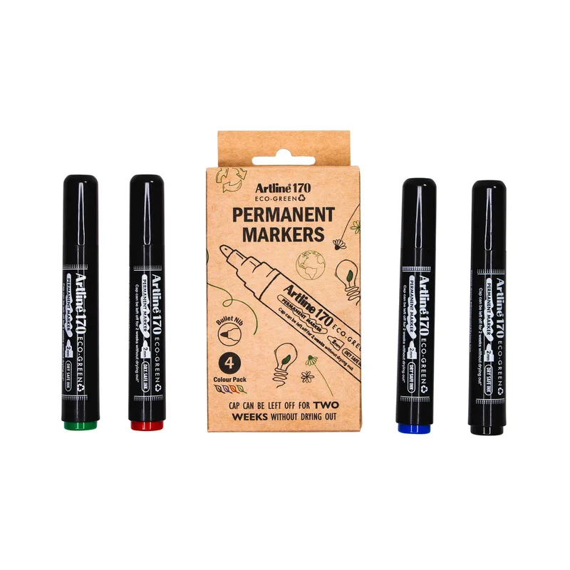 Permanent marker artline 170 eco rond m ass 4st | 12 stuks by Artline – product photo