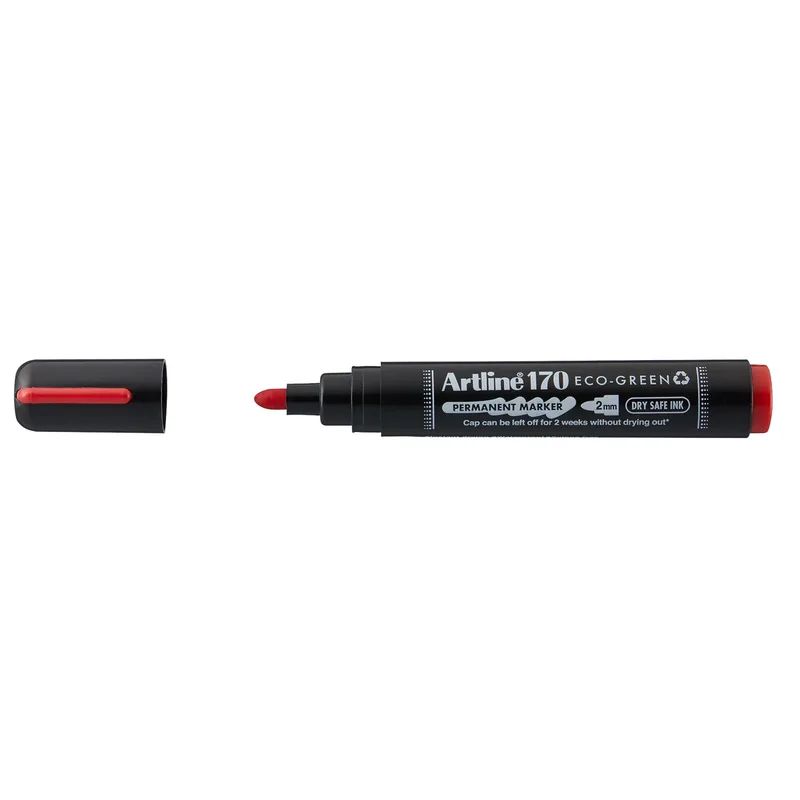 Permanent marker artline 170 eco rond m rood | 12 stuks de Artline – photo produit