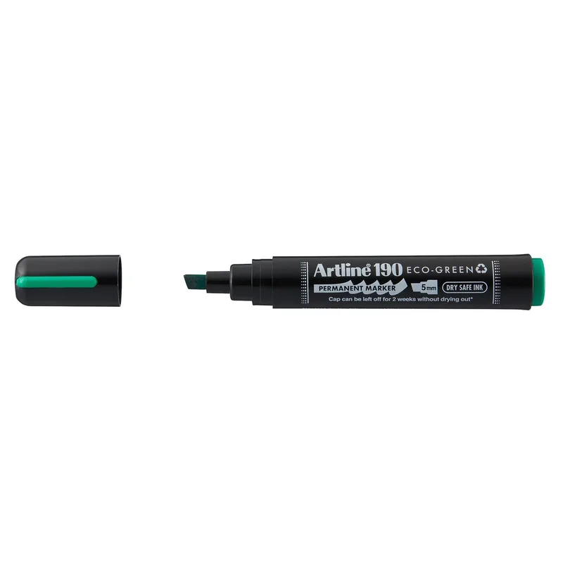 Permanent marker artline 190 eco schuin 2-5mm gn | 12 stuks by Artline – product photo