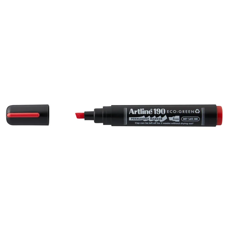 Permanent marker artline 190 eco schuin 2-5mm rood | 12 stuks by Artline – product photo