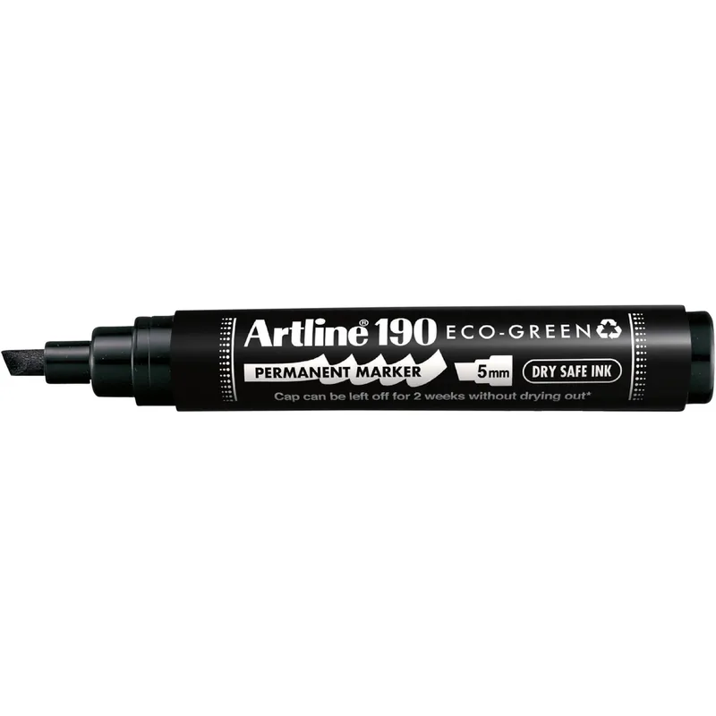Permanent marker artline 190 eco schuin 2-5mm zw | 12 stuks by Artline – product photo