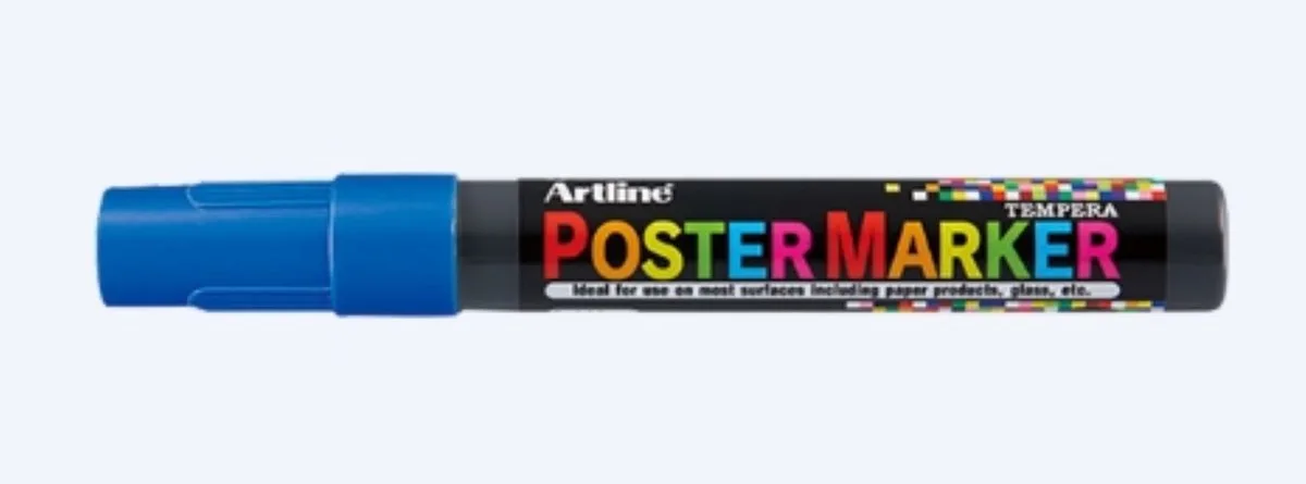 Poster Marker Tempera 4 mm by Artline in Blue – product photo