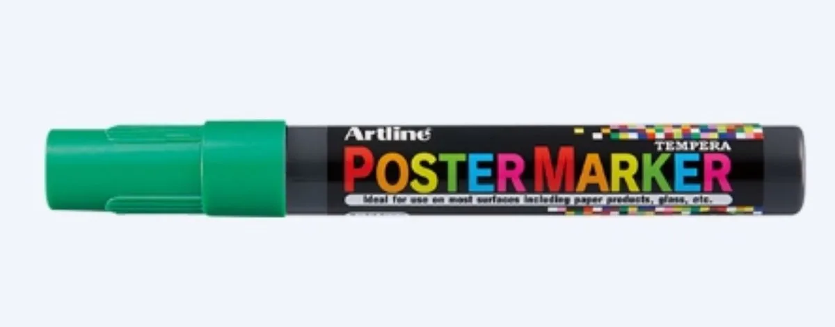 Poster Marker Tempera 4 mm van Artline in Groen – productfoto