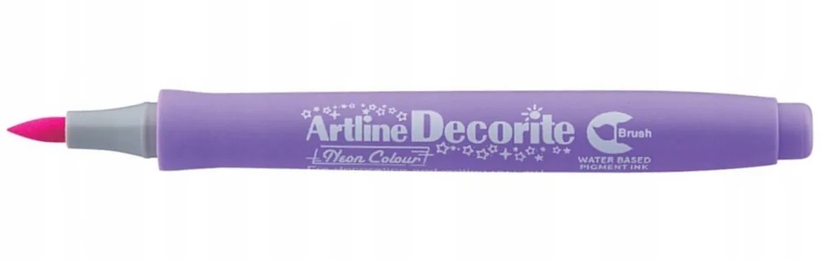 Toma Artline Decorite Brush Marker de Artline en Neon Paars – photo produit