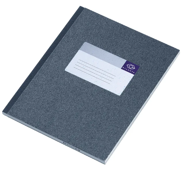 Notitieboek Atlanta 210x165 128blz lijn grijs van Atlanta – productfoto