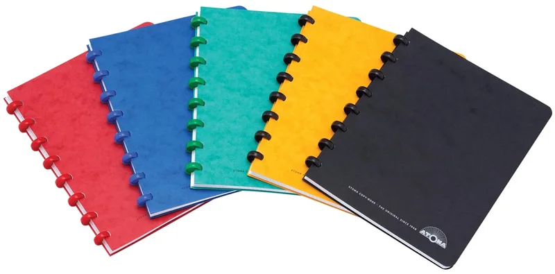 Classic schrift, ft A5, 100 bladzijden, gelijnd, geassorteerde kleuren by Atoma – product photo