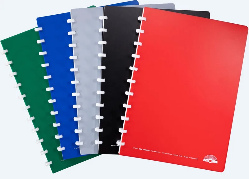 Eco schrift, ft A4, 144 bladzijden, commercieel geruit, geassorteerde kleuren by Atoma – product photo