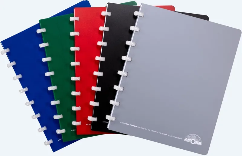 Eco schrift, ft A5, 144 bladzijden, gelijnd, geassorteerde kleuren by Atoma – product photo