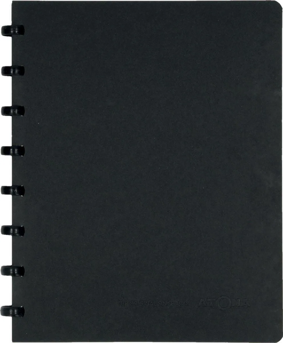 Meetingbook - A5 formaat - Geruit 5mm - 1 stuk van Atoma in Zwart – productfoto