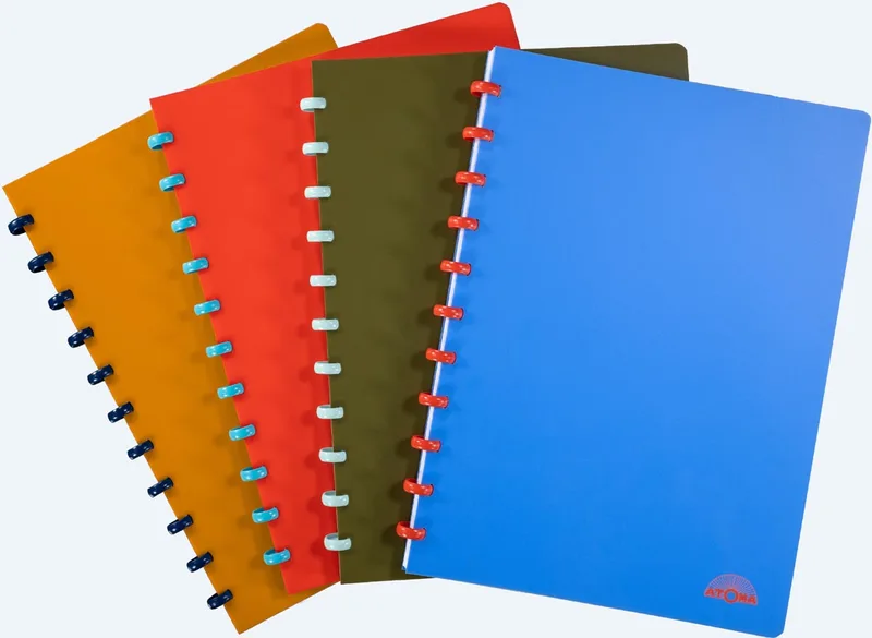 Nature schrift, ft A4, 144 bladzijden, commercieel geruit, geassorteerde kleuren by Atoma – product photo