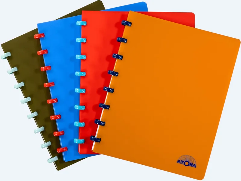 Nature schrift, ft A5, 144 bladzijden, commercieel geruit, geassorteerde kleuren by Atoma – product photo