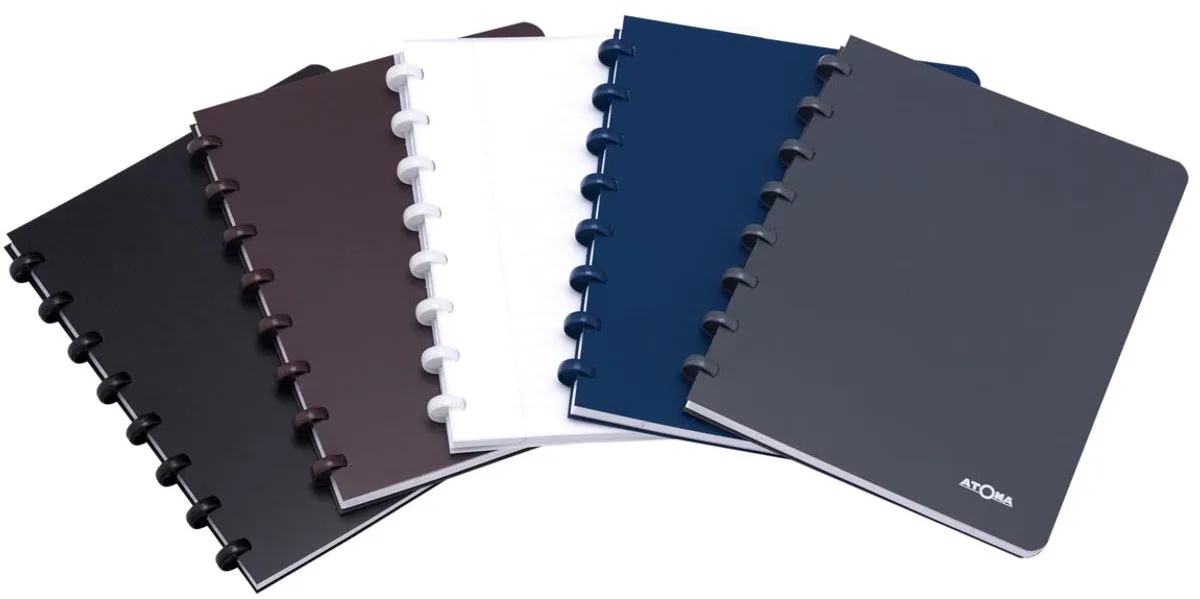 schrift - A4 - 144 bladzijden - Gelijnd - Geassorteerde kleuren - 10 stuks de Atoma en Pp – photo produit